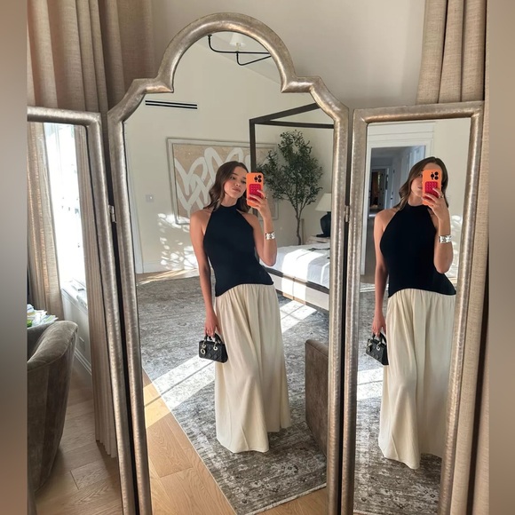 NWT Solid & Striped Halter Soglio Maxi Dress - Picture 5 of 11